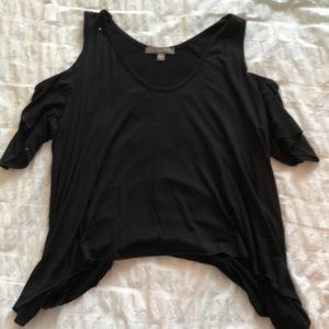 Black off the shoulder top